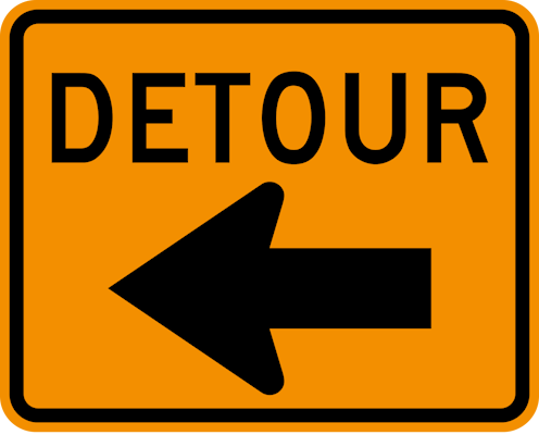 Detour sign